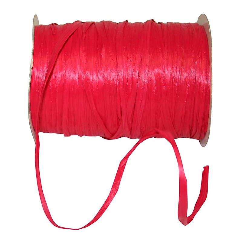 JAM Paper Wraphia Ribbon, Red (52640339751) image 1