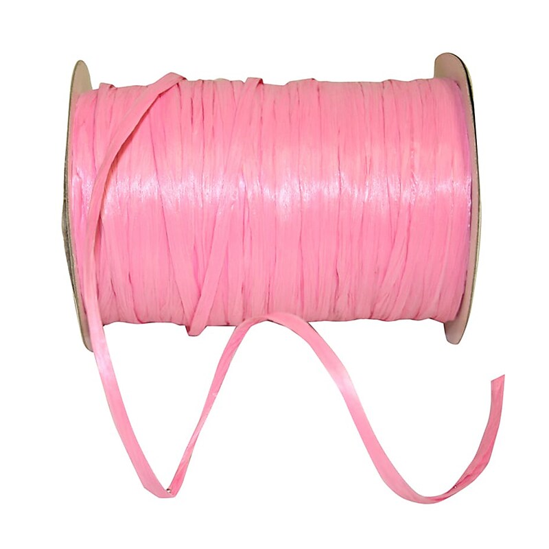 JAM Paper Wraphia Ribbon, Hot Pink (52640339758) image 1