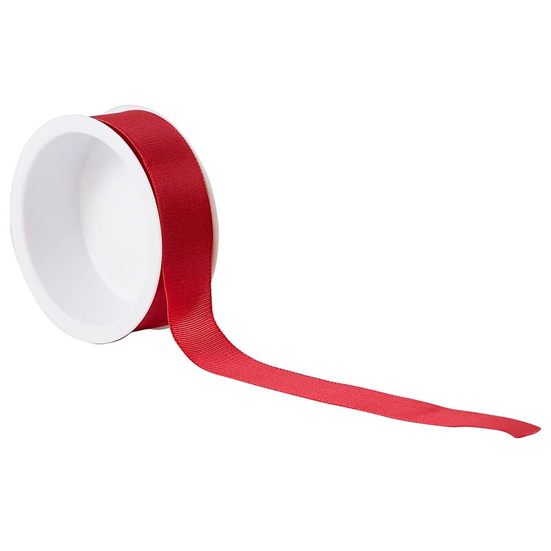 JAM Paper Woven Edged Ribbon, Red (2190315244) image 1