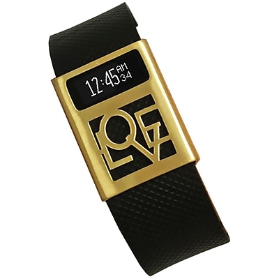Funktional Wearables Love Charged Cover for Fitbit Charge/Charge HR, Brushed Gold (LOVECHARCOVER-BRGLD)