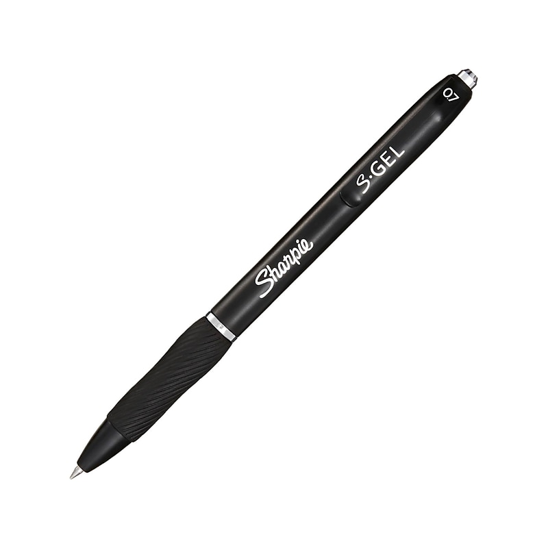 Sharpie S-Gel Retractable Gel Pen, Medium Point, 0.7mm, Black Ink (2096160) image 1