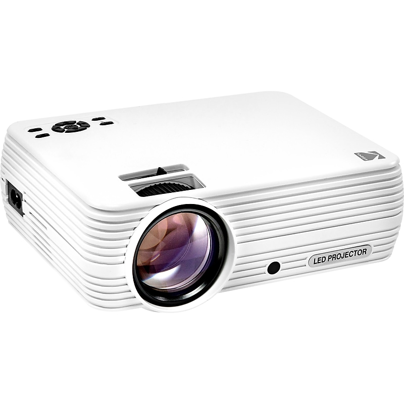 Kodak Flik X4 Home Theater RODPJSX5P480 Projector, White image 1