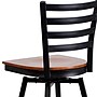 Flash Furniture HERCULES Series Traditional Metal Ladder Back Barstool, Black/Cherry Wood (XU6F8BLDSWVCYW)~#|#~sp137776964_sc7