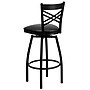 Flash Furniture HERCULES Series Traditional Metal X-Back Barstool, Black/Black Seat, 2-Pieces/Pack (2XU6F8BXSWVBKV)~#|#~sp137777009_sc7