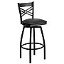 Flash Furniture HERCULES Series Traditional Metal X-Back Barstool, Black/Black Seat, 2-Pieces/Pack (2XU6F8BXSWVBKV)~#|#~sp137777010_sc7