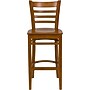 Flash Furniture HERCULES Series Traditional Wood Ladder Back Restaurant Barstool, Cherry Wood (XUW05BARCHY)~#|#~sp137777128_sc7