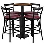 Flash Furniture 24'' Round Table Set W/4 Ladder Back Bar Stools (RSRB1040)~#|#~sp137777274_sc7