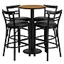 Flash Furniture 24'' Round Table Set W/4 Ladder Back Bar Stools (RSRB1035)~#|#~sp137777328_sc7