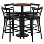 Flash Furniture 24'' Round Table Set W/4 Ladder Back Bar Stools (RSRB1036)~#|#~sp137777331_sc7