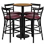 Flash Furniture 24'' Round Table Set W/4 Ladder Back Bar Stools (RSRB1039)~#|#~sp137777339_sc7
