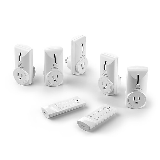 Link2Home Wireless Remote Control Electrical Outlet Switches Pack of 5
