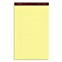Ampad Gold Fibre Notepads, 8.5" x 14", Wide Rule, Canary, 50 Sheets/Pad, 12 Pads/Pack (TOP 20-030R)~#|#~sp137855694_sc7