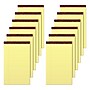 Ampad Gold Fibre Notepads, 8.5" x 14", Wide Rule, Canary, 50 Sheets/Pad, 12 Pads/Pack (TOP 20-030R)~#|#~sp137855696_sc7