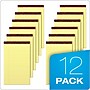 Ampad Gold Fibre Notepads, 8.5" x 14", Wide Rule, Canary, 50 Sheets/Pad, 12 Pads/Pack (TOP 20-030R)~#|#~sp137855701_sc7