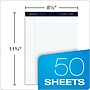Ampad Gold Fibre Notepads, 8.5" x 11.75", Wide Ruled, White, 50 Sheets/Pad, 4 Pads/Pack (TOP20-031R)~#|#~sp137855710_sc7