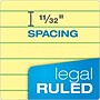 Ampad Gold Fibre Notepads, 8.5" x 11.75", Wide Ruled, Canary, 50 Sheets/Pad, 4 Pads/Pack (TOP20-032R)~#|#~sp137855734_sc7