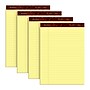 Ampad Gold Fibre Notepads, 8.5" x 11.75", Wide Ruled, Canary, 50 Sheets/Pad, 4 Pads/Pack (TOP20-032R)~#|#~sp137855736_sc7