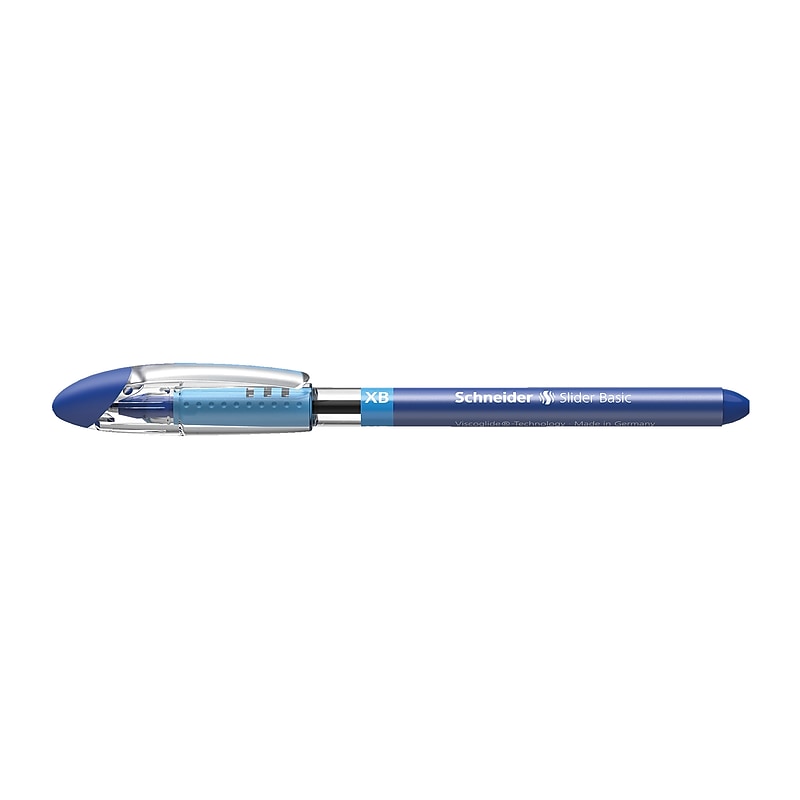Schneider Slider Basic XB (Extra Broad), Ballpoint Pen, Box of 10 Pens, Blue (151203) image 1