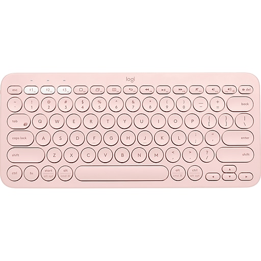 Logitech Keyboard, | K380 Bluetooth Staples Wireless Multi-Device (920-009599) Rose