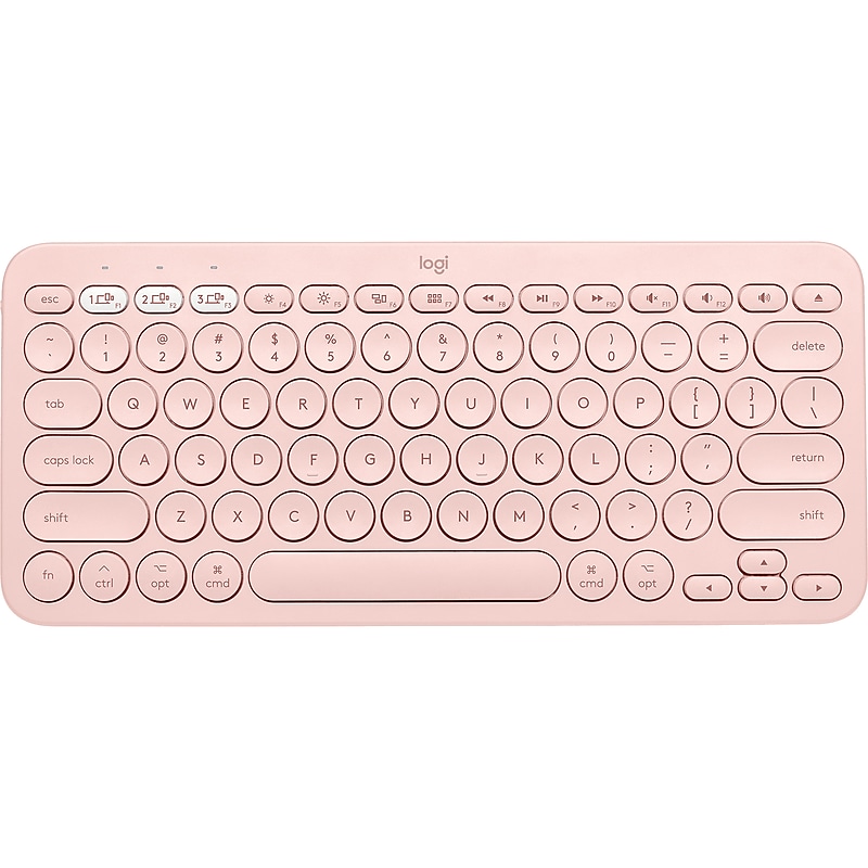 Logitech K380 Wireless Multi-Device Bluetooth Keyboard for Mac, Rose (920-009728) image 1