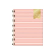 2022 Blue Sky Day Designer Simply Striped Apricot 8" x 10" Monthly Planner, Apricot/Cream (133651)