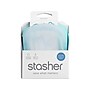 Stasher 3.25" Silicone Travel Pouch Set, Clear/Aqua (STPS2PK2-00)~#|#~sp137959424_sc7