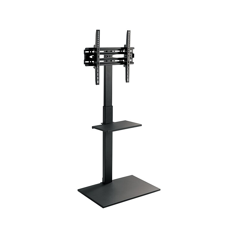 Mount-It! Metal Pedestal TV Stand, Screens up to 55", Black (MI-1877) image 1