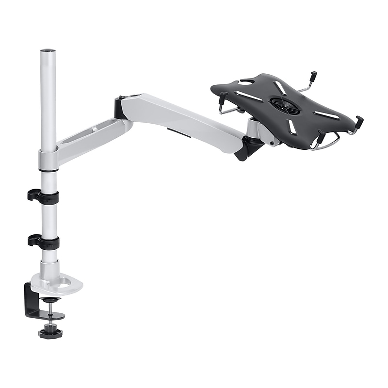 Mount-It! Desk Mount with USB-Powered Cooling Fan for 17" Laptops, Gray/Black (MI-75806) image 1