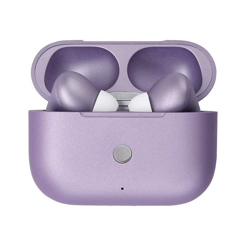 3D Luxe Pro Wireless Noise Canceling Earbuds, Bluetooth, Satin Purple (Pro-Satin-Purple) image 1