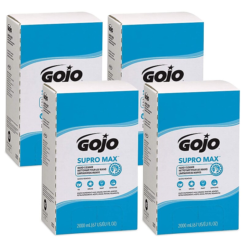 GOJO Supro Max Liquid Hand Soap Refill for PRO TDX Dispenser, Citrus Scent, 2000 ml., 4/Carton (7272-04) image 1