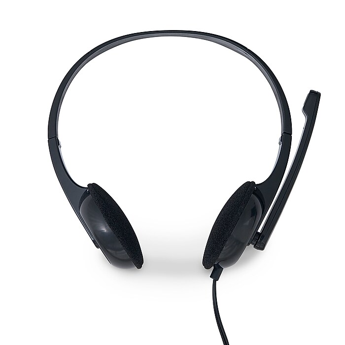 Verbatim Stereo Headset, Over-the-Head, Black (70721) Staples