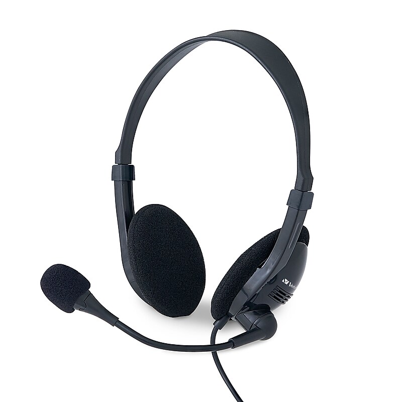 Verbatim Stereo Headset, Over-the-Head, Black (70723) image 1