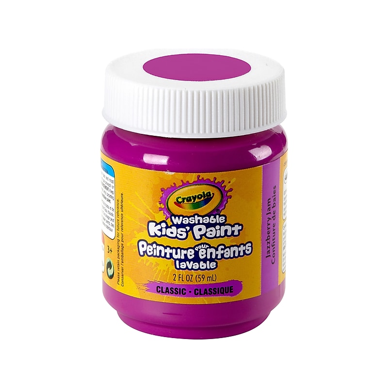 Crayola Washable Kids' Paint, Jazzberry Jam, 2 Fl. Oz. (54-2864) image 1