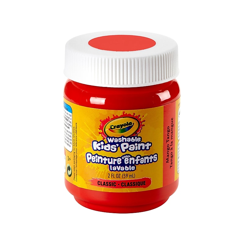 Crayola Washable Kid's Paint, Mango Tango, 2 Fl. Oz. (54-2837) image 1