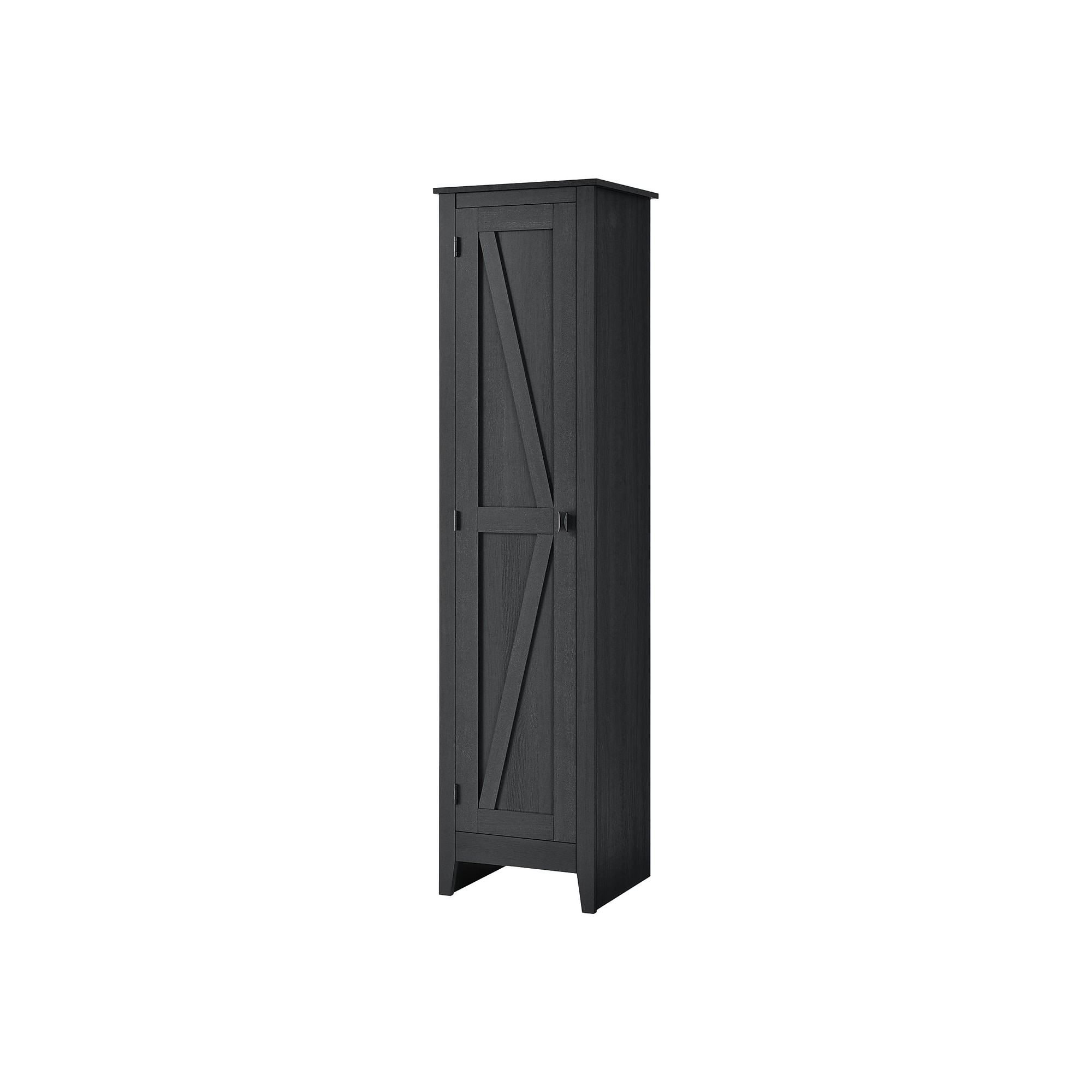 System Build Farmington 72″ Storage Cabinet with 4 Shelves, Black Oak (7531396COM) Sansujyuku sansujyuku.com