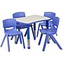 Flash Furniture Emmy Rectangular Activity Table Set, 21.875" x 26.625", Height Adjustable, Blue (YU09834RECTBLBL)~#|#~sp138079535_sc7