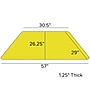 Flash Furniture Wren Trapezoid Mobile Activity Table, 29" x 57", Height Adjustable, Yellow (XUA3060TRPYLTAC)~#|#~sp138376849_sc7