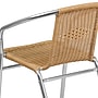 Flash Furniture Lila Rattan Indoor-Outdoor Restaurant Stack Chair, Beige and Aluminum, 4/Pack (4TLH020BGE)~#|#~sp138378112_sc7