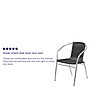 Flash Furniture Lila Aluminum/Rattan Stacking Chair, Black, 4/Pack (4TLH020BK)~#|#~sp138378278_sc7