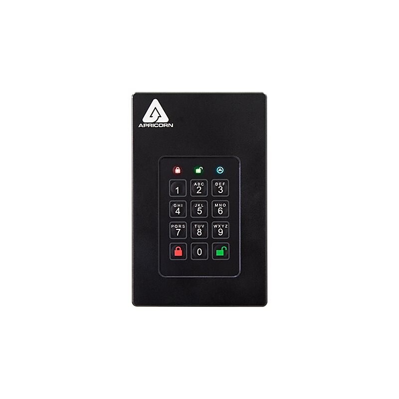 Apricorn Aegis Fortress 5TB, External Hard Drive, Black (AFL3-5TB) image 1