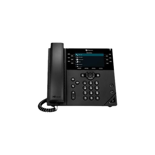 VVX 450 Business IP VOIP Phone, Black (89B76AAABA) Staples