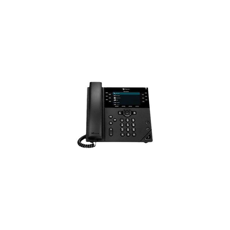 Polycom VVX 450 Business IP VOIP Phone, Black (89B76AA#ABA) image 1