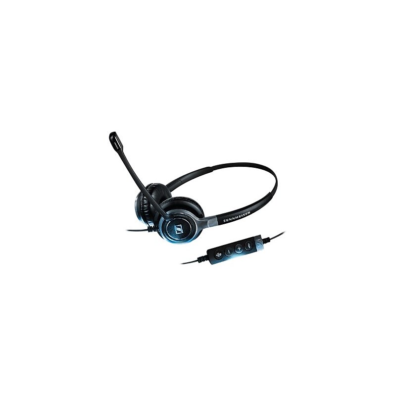 EPOS IMPACT SC 660 USB ML Stereo Computer Headset, On Ear, Silver/Black (1000553) image 1