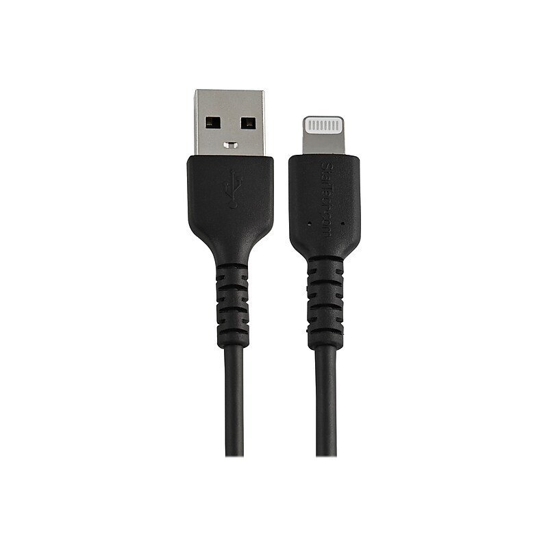StarTech.com Lightning USB Cable for iPhone/iPad/iPod Touch, Black (RUSBLTMM15CMB) image 1