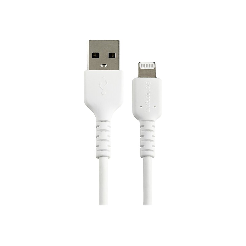 StarTech.com Lightning USB Cable for iPhone/iPad/iPod Touch, White (RUSBLTMM15CMW) image 1