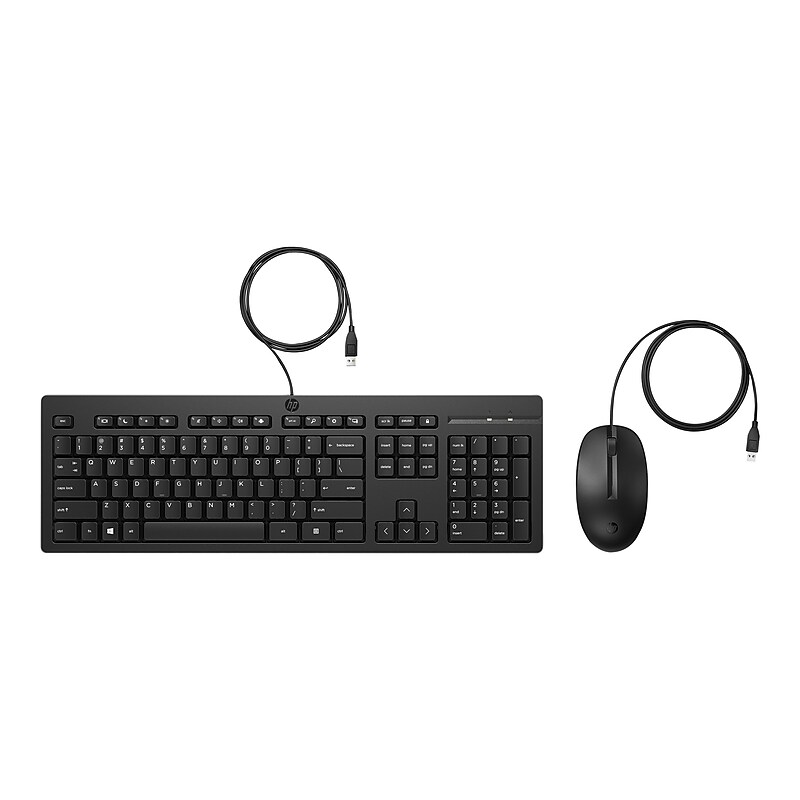 HP 225 Keyboard and Mouse Combo, Black (286J4AA#ABA) image 1