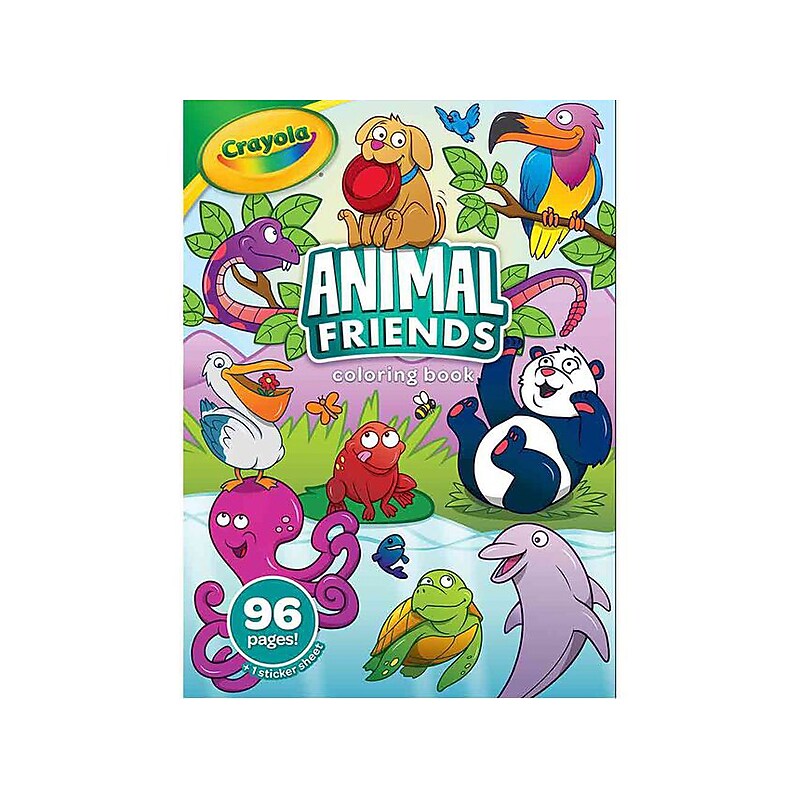 Crayola Animal Friends Coloring Book, 96 Pages (04-2637) image 1