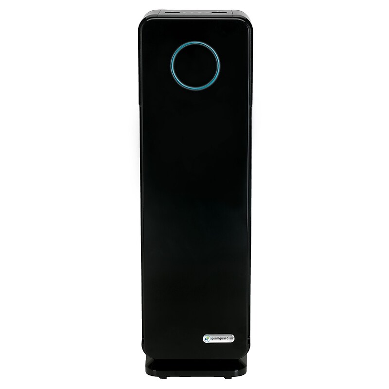 GermGuardian True HEPA Tower Air Purifier, 3-Speed, Black (AC4300BPTCA) image 1