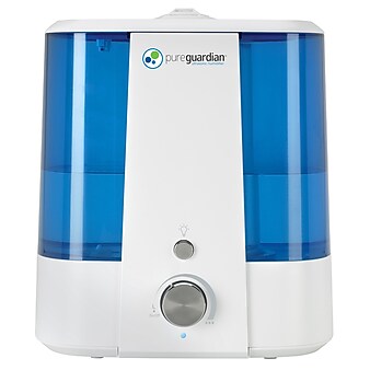 PureGuardian Ultrasonic Cool Mist Console Humidifier, 1.5-Gallon, White/Blue (H1175WCA)
