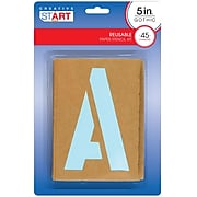 Creative Start Cardboard Stencils 5"H 135 Count, 3 Pack (098164PK3)